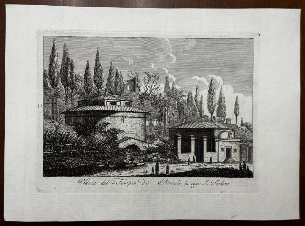 Veduta del Tempio di Romolo, in oggi S. Teodoro