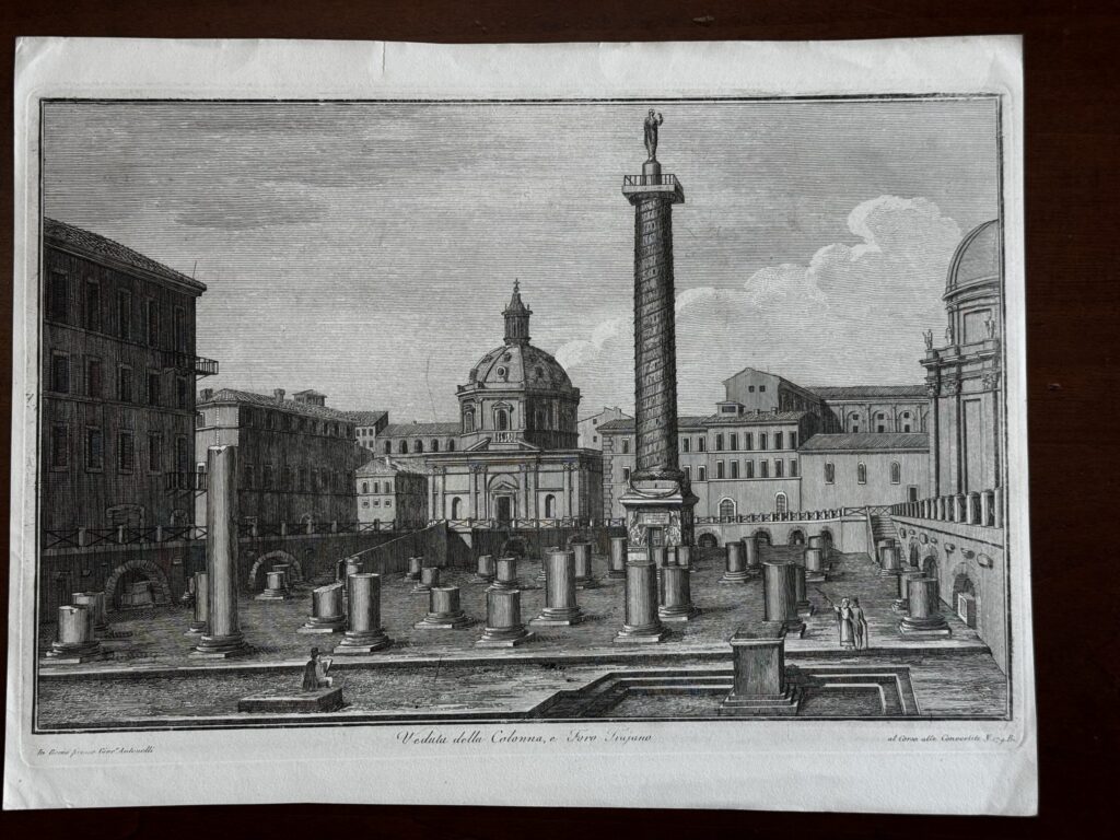 Veduta della Collona e Foro Trajano