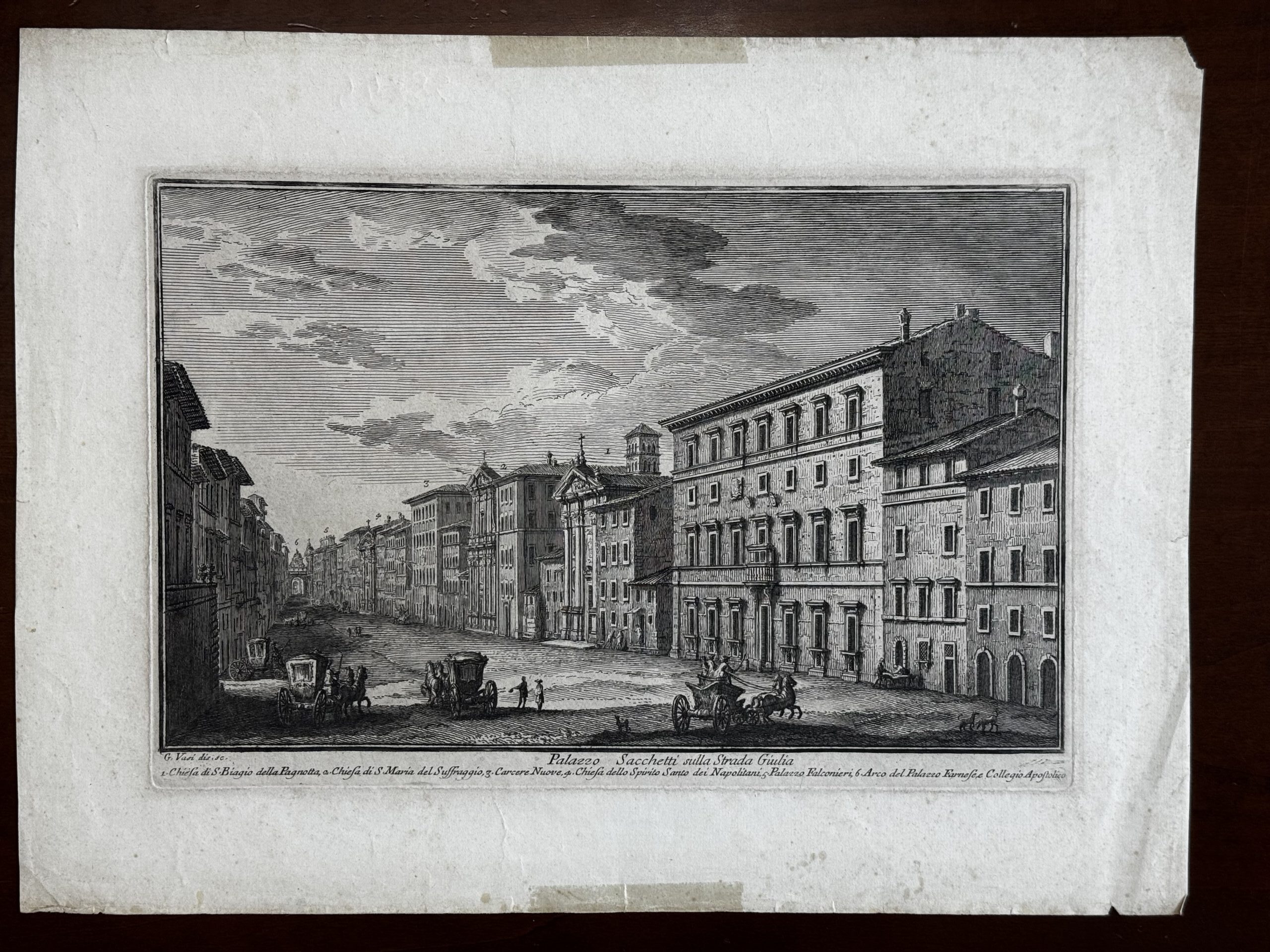 Palazzo Sacchetti sulla strada Giulia
