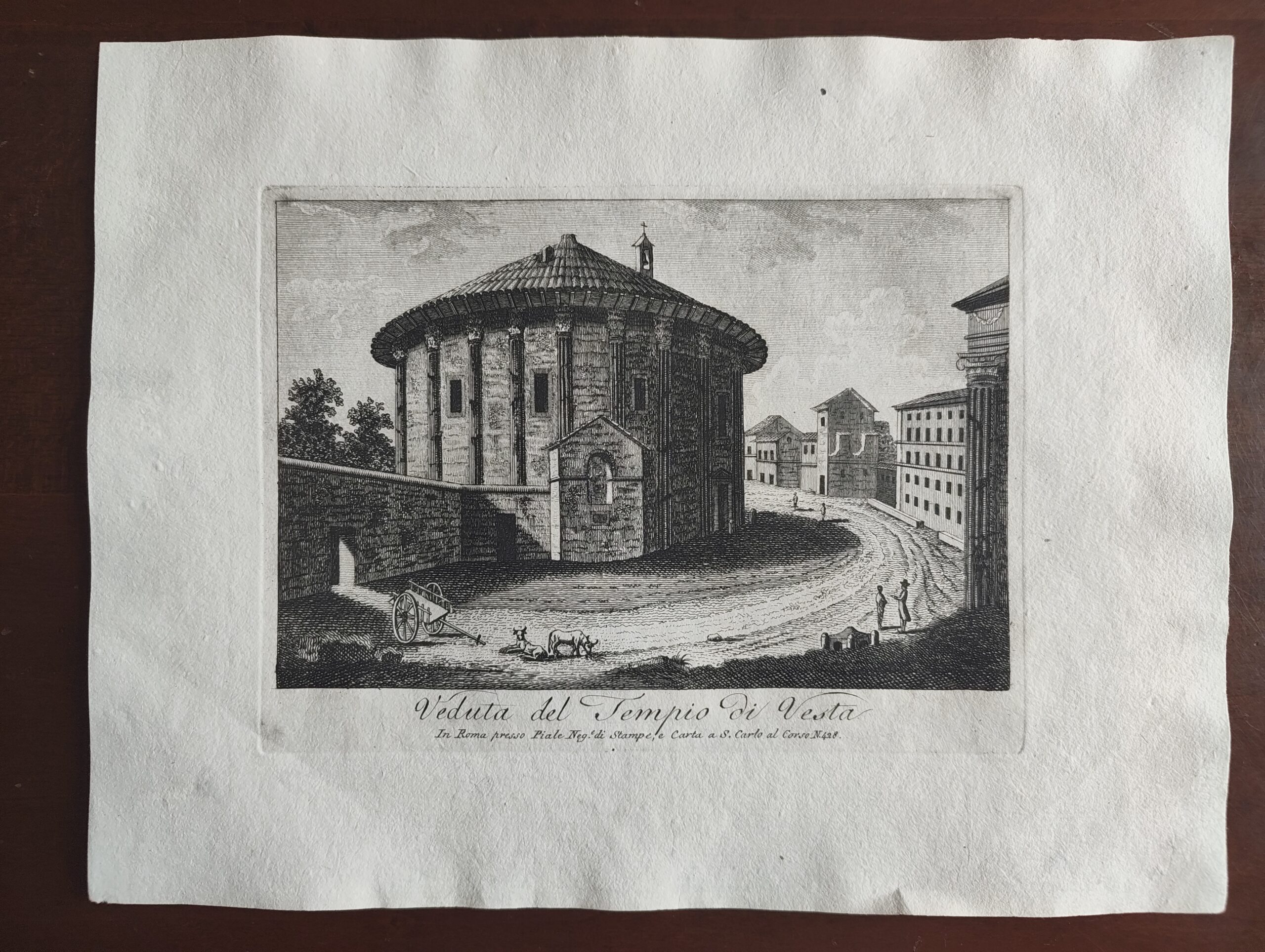 Veduta del Tempio di Vesta