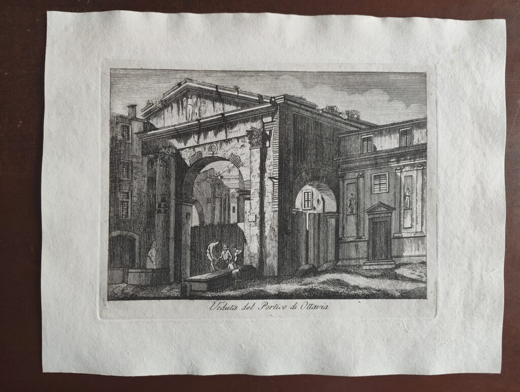 Veduta del Portico di Ottavia